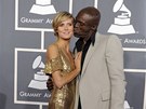 Heidi Klumová a Seal - pedávání cen Grammy 2010