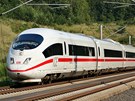 Nmecký Intercity-Express tetí generace na jedné z nejmodernjích tratí mezi