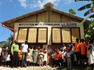 Slavnostní otevení koly Bonne Semence v haitském Fond-Doux.