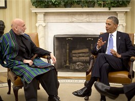 Afghnsk prezident Hamd Karz pijel do Washingtonu na jednn s prezidentem