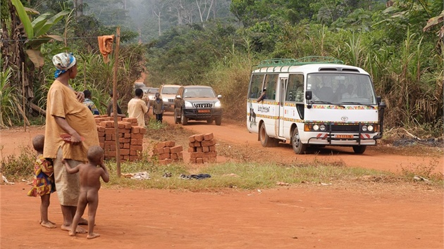 Toulavý autobus na cestě