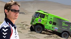 Robin Dolej�, technický �editel Buggyry, na Rallye Dakar. 