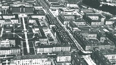 Haví�ov se také mohl jmenovat �achtín nebo Horníkograd. Pohled z roku 1958 na