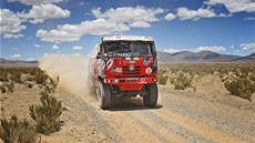 ARGENTINOU. Ale Loprais s kamionem Tatra pi Rallye Dakar 2013