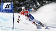 Fabienne Suterová pi superobím slalomu ve Svatém Antonu. 