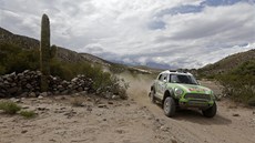 Stephane Peterhansel na trati Rallye Dakar.