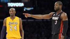 PEVÝIL HO. Dwyane Wade z Miami byl v utkání s LA Lakers úspnjí ne Kobe