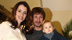 Lucie K�í�ková, její man�el David a syn David