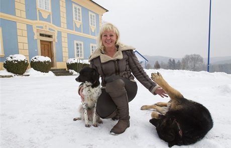 Hospodyn Karla Schwarzenberga na zámku Deví Nadda Potmilová.