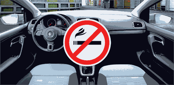 Ilustrační foto - kouření za volantem