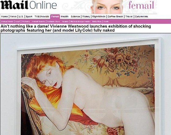 Vivienne Westwoodová na fotce Juergena Tellera z roku 2010