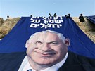 Parlamentní volby v Izraeli. Reklama éfa strany Likud Benjamina Netanjahua