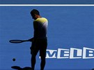 panlský tenista Nicolas Almagro se chystá podávat ve tvrtfinále Australian