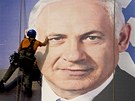 Strana souasného premiéra Benjamina Netanjahua je favoritem voleb i nyní. (17.