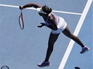NA PODÁNÍ. Sloane Stephensová servíruje ve čtvrtfinále Australian Open proti