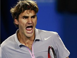 COME ON! vcarsk tenista Roger Federer postoupil do tvrtfinle Australian