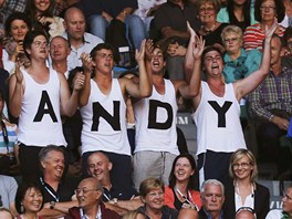 FANOUCI. Andy Murray ml ve finále Australian open v hlediti velkou podporu.