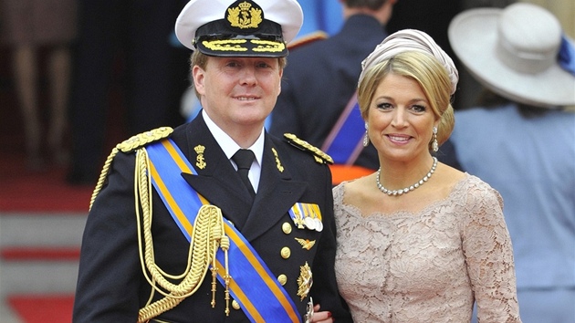 Princ Willem-Alexander se svou enou Mximou