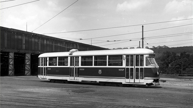 Prototyp tramvaje T1 z roku 1951