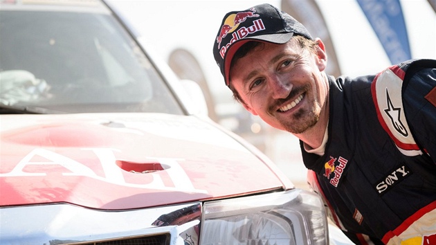 Bývalý polský skokan na lyích Adam Malysz coby závodník na Rallye Dakar