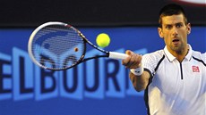 Srbský tenista Novak Djokovi hraje ve tvrtfinále Australian Open s Berdychem.