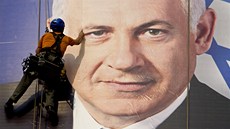 Strana souasného premiéra Benjamina Netanjahua je favoritem voleb i nyní. (17.