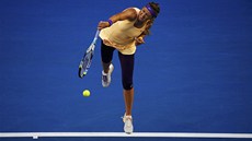 TAKHLE BY TO MOHLO JÍT? Viktoria Azarenková podává ve finále Australian Open...