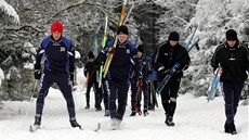 Fotbalisté Sokolova vyrazili v rámci zimní přípravy na běžky.