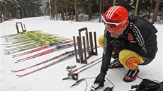 N�me�tí servismani se p�ipravují na mistrovství sv�ta biatlonist� v Novém M�st�.