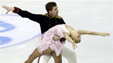 Ruský tane�ní pár Jekat�rina Bobrovová a Dmitrij Solovjov na mistrovství Evropy