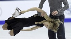 Ruský pár Jekat�rina Bobrovová a Dmitrij Solovjov p�i svém zlatém tanci na