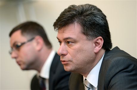Ministr spravedlnosti Pavel Blaek a nejvyí státní zástupce Pavel Zeman