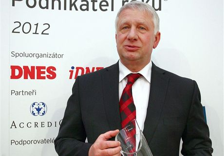 Cenu Podnikatel roku 2012 pevzal Pavel Sobotka, zakladatel spolenosti