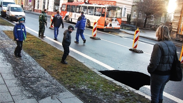 Propadl vozovka pilkala i zvdavce. (31. ledna 2013)