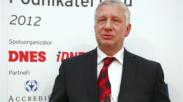 Cenu Podnikatel roku 2012 pevzal Pavel Sobotka, zakladatel spolenosti