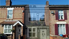 Peter Hunter z britského Manchesteru postavil d�m v nepou�ívané �ty�metrové