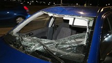 Nehoda skútru a fabie v Motole (31. ledna 2013)