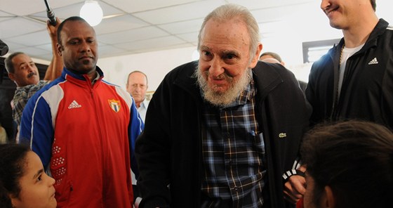 Fidel Castro u voleb (3. ledna 2013)