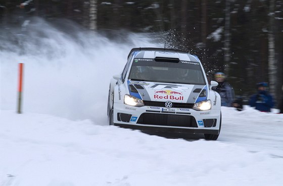 Sébastien Ogier pi védské rallye.