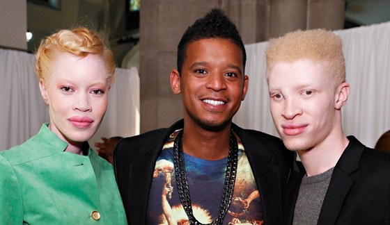 Diandra Forrestová, Roble Ali a Shaun Ross na týdnu módy v New Yorku (11. záí