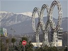 Olympijské kruhy v Soi (6. února 2013)
