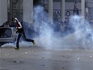 Policie rozehnala protestující Tunisany slzným plynem. 