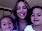 Jennifer Lopezová a její dvojata Emme a Max (2012)