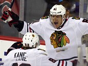 Marin Hossa a Patrick Kane slav gl Chicaga.