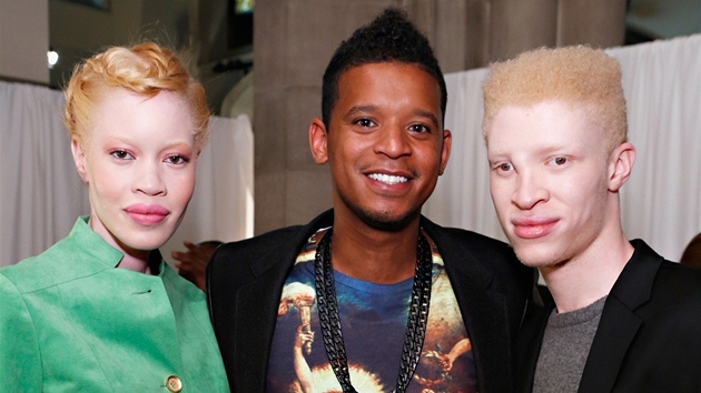 Diandra Forrestová, Roble Ali a Shaun Ross na týdnu módy v New Yorku (11. záí