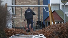 Policie na míst� st�elby v koda�ské �tvrti Frederiksberg (5. února 2013)