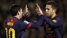 JE SROVNÁNO. Jediny gól Barcelony v zápase proti Valencii vstelil Lionel Messi