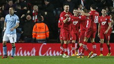 BÍDA. Fotbalisté Manchesteru City v Southamptonu selhali a jejich sen o obhajob titulu se zejm rozplynul.