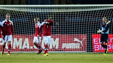 BÍDA. Fotbalisté Dánska prohráli v Makedonii překvapivě 0:3.