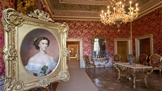 Portrét císa�ovny Sisi (Al�b�ta Bavorská) v p�ijímací místnosti císa�ského...